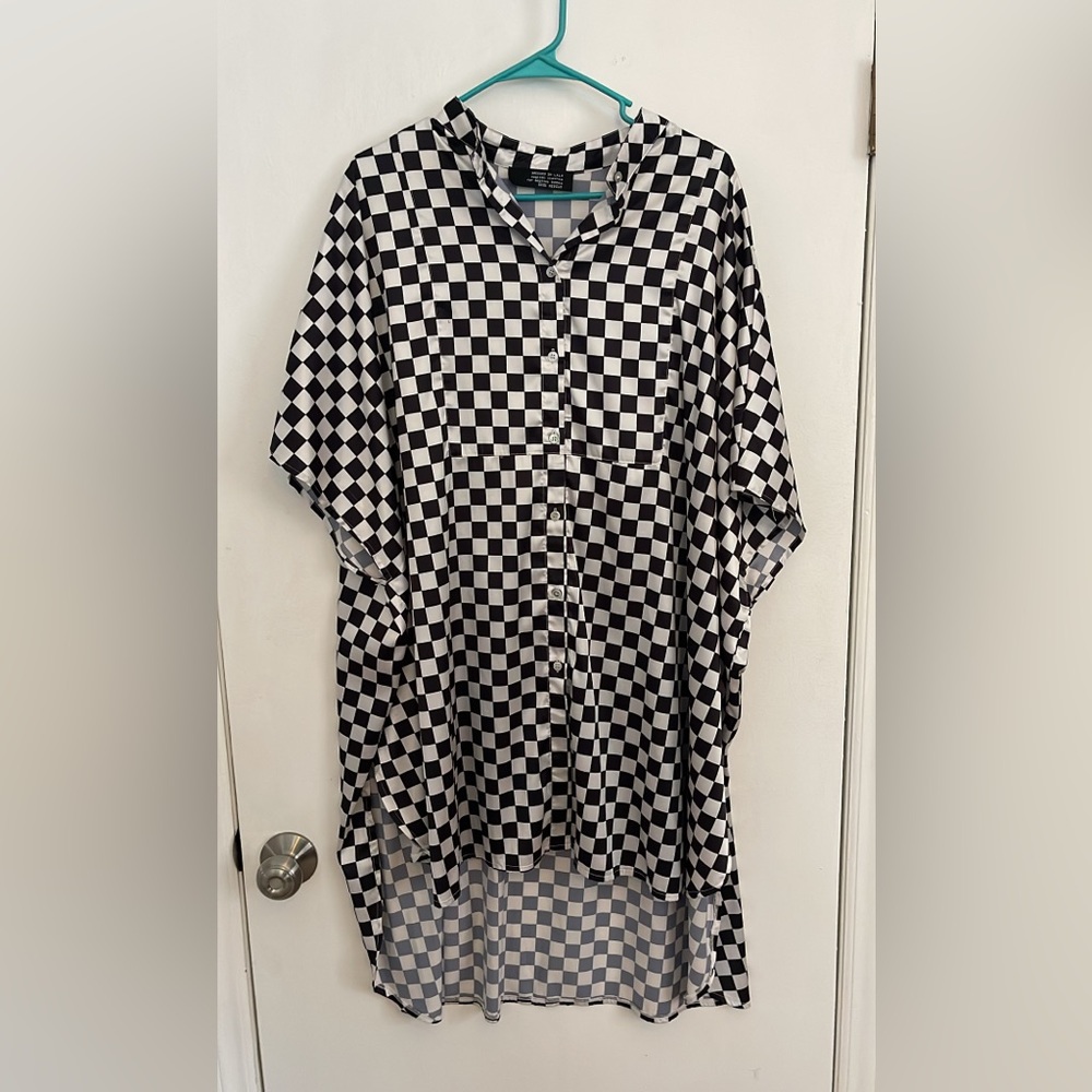 Dressed in Lala Checkerboard Playsuit M
